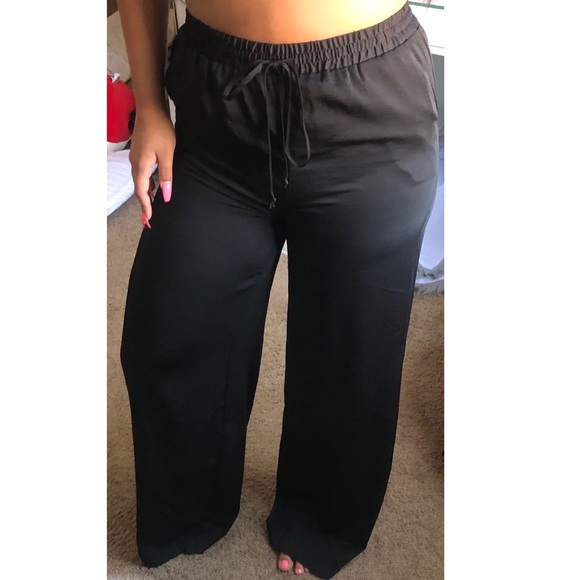 Pants - New Satin Black Pants